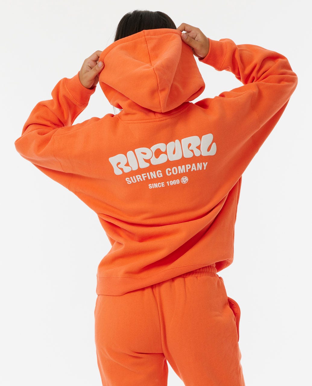 Rip Curl Surf Puff Heritage Hood Bright Orange