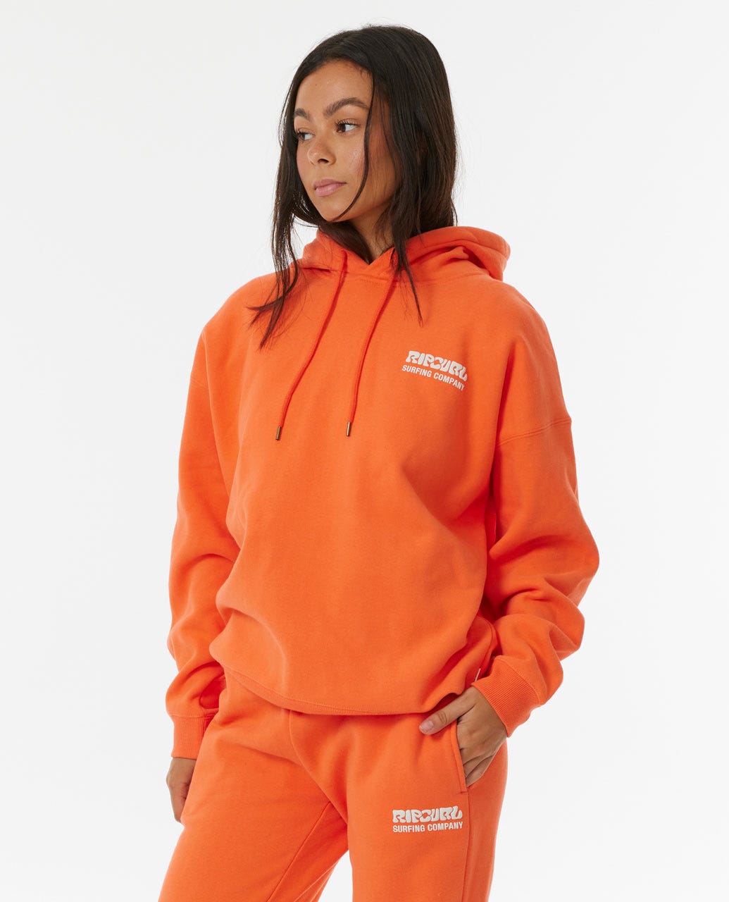 Rip Curl Surf Puff Heritage Hood Bright Orange