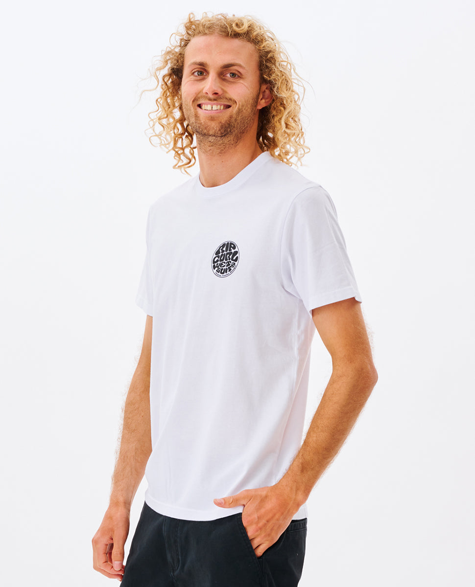 Ripcurl Wetsuit Icon Short Sleeve Tee White