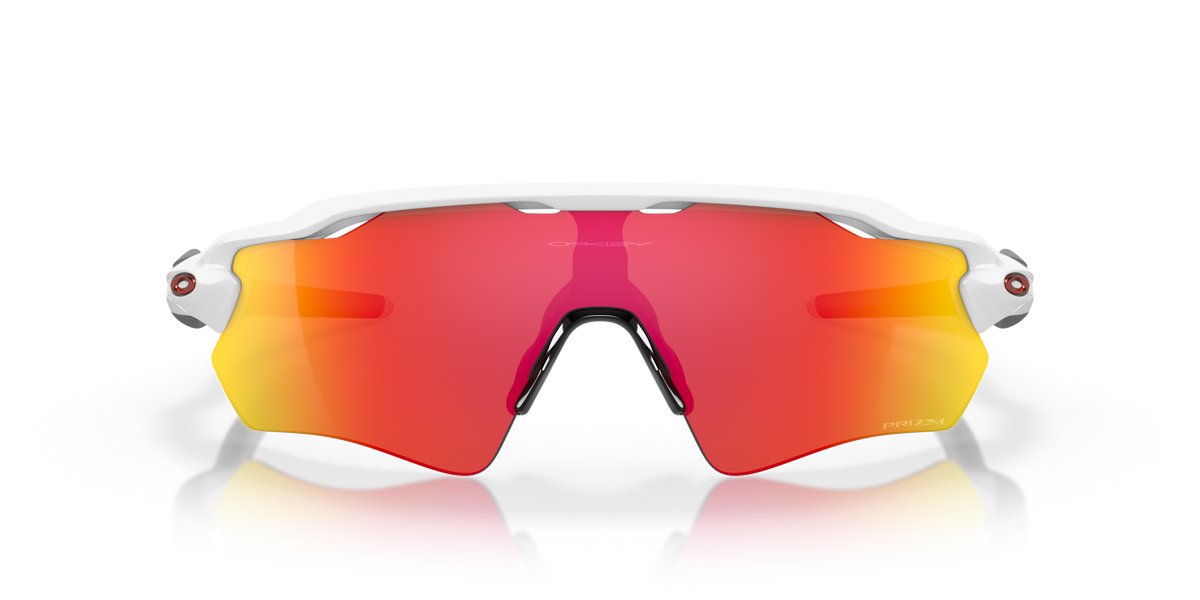Radar EV Path Team Colors Sunglasses Polished White - Prizm Ruby Lens