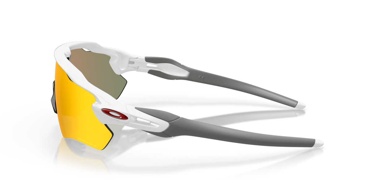 Radar EV Path Team Colors Sunglasses Polished White - Prizm Ruby Lens