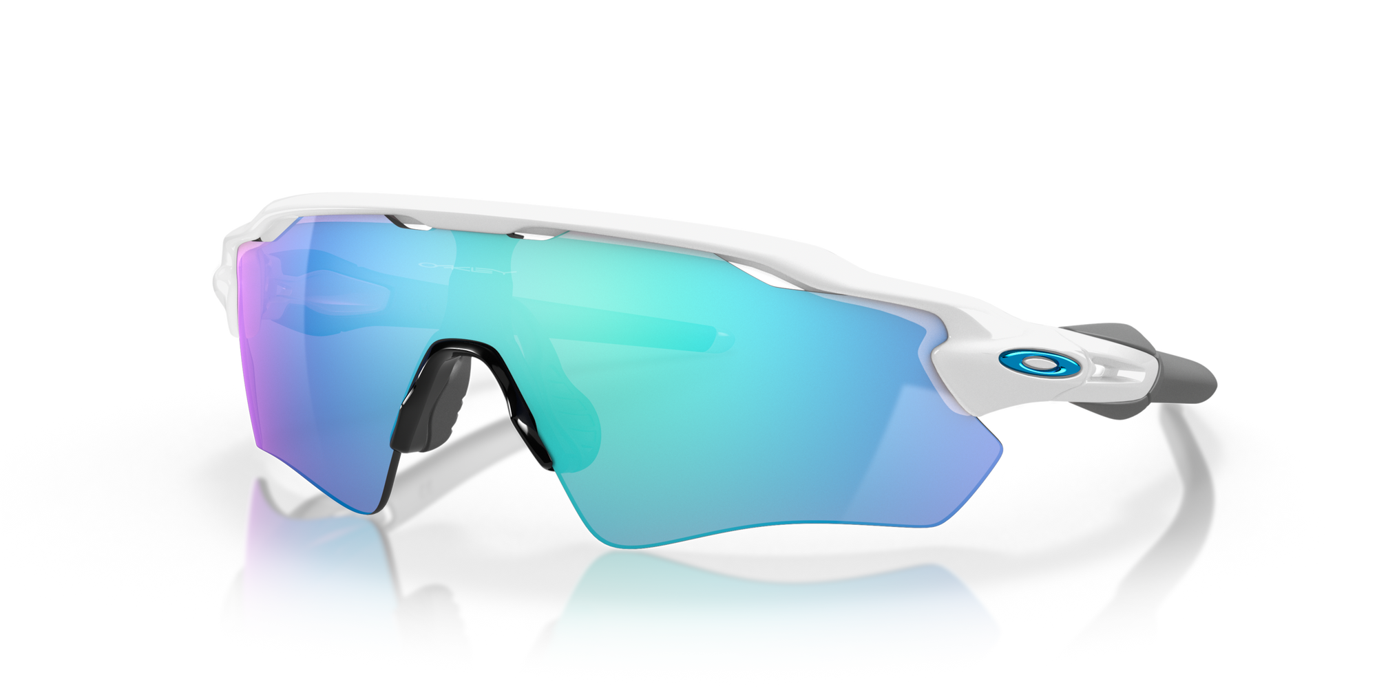 Radar EV Path Team Colors Sunglasses Polished White - Prizm Sapphire Lens