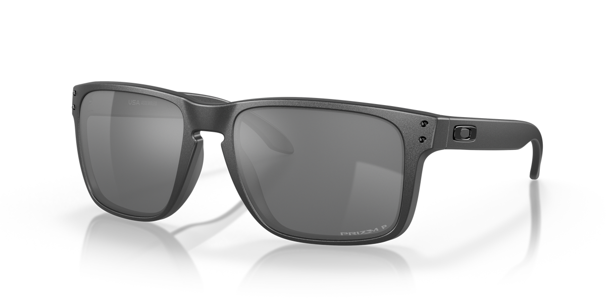 Holbrook XL Sunglasses Steel - Prizm Black Polarized Lens