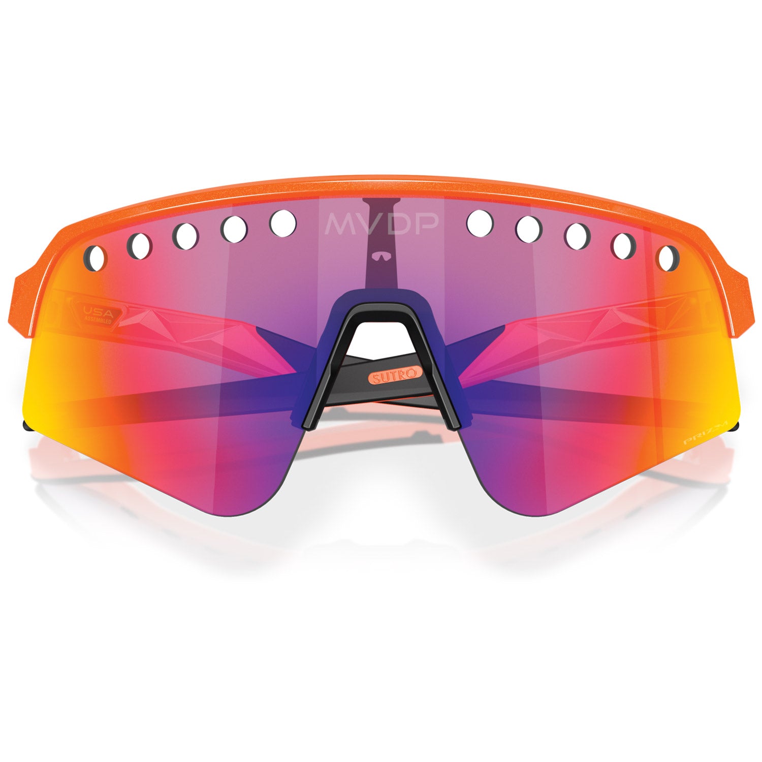 Sutro Lite Sweep Sunglasses MVDP Orange Sparkle - Prizm Road Lens