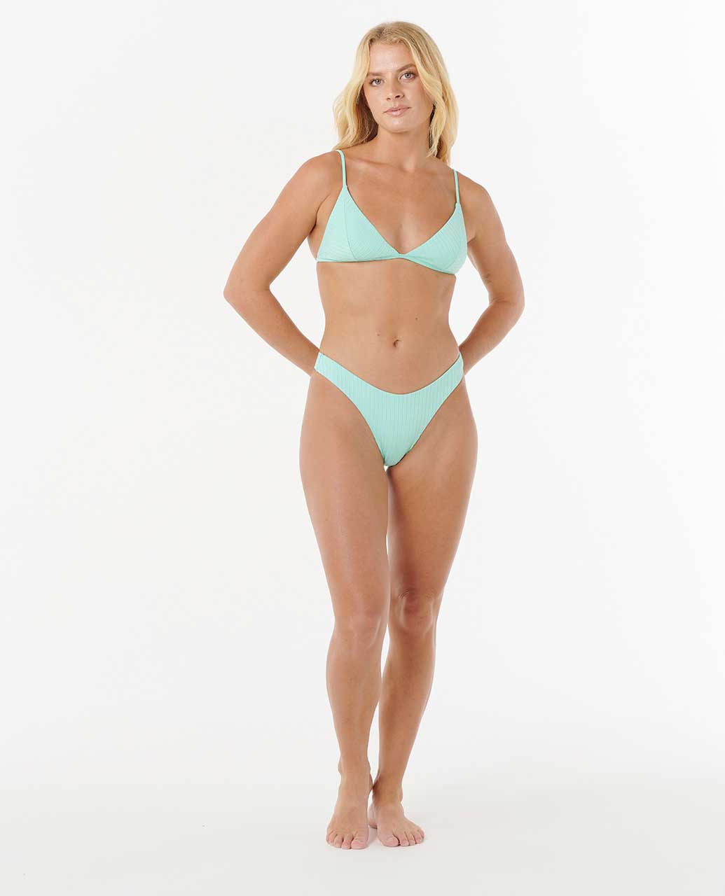 Premium Surf Banded Fixed Triangle Bikini Top