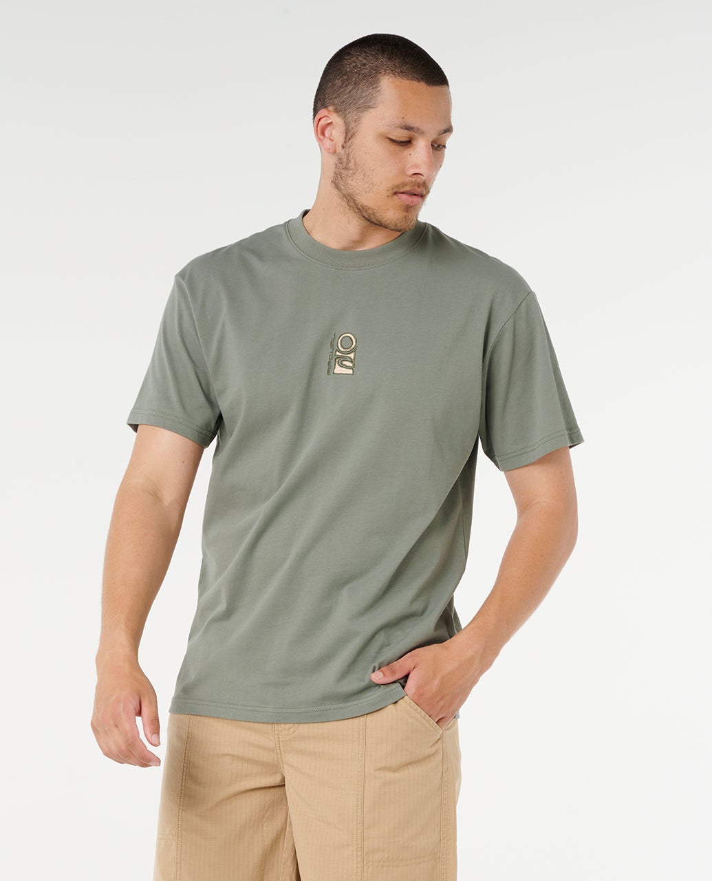 Search Stack Embroid Tee