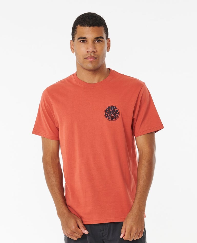 Ripcurl Wetsuit Icon Short Sleeve Tee Spiced Rum