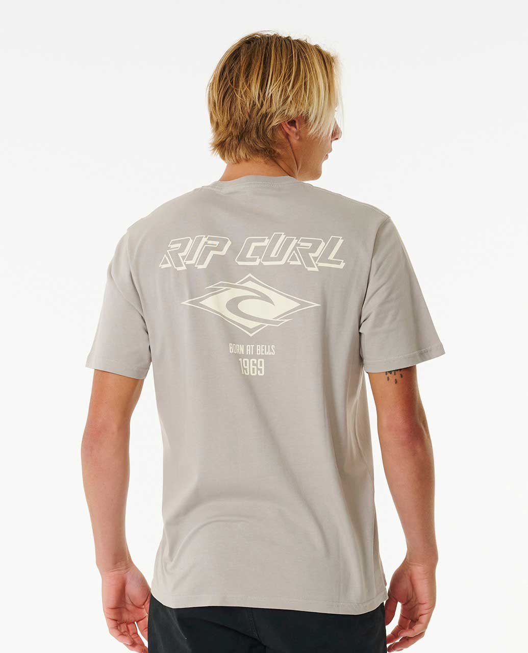 Ripcurl Fade Out Icon Tee Stone