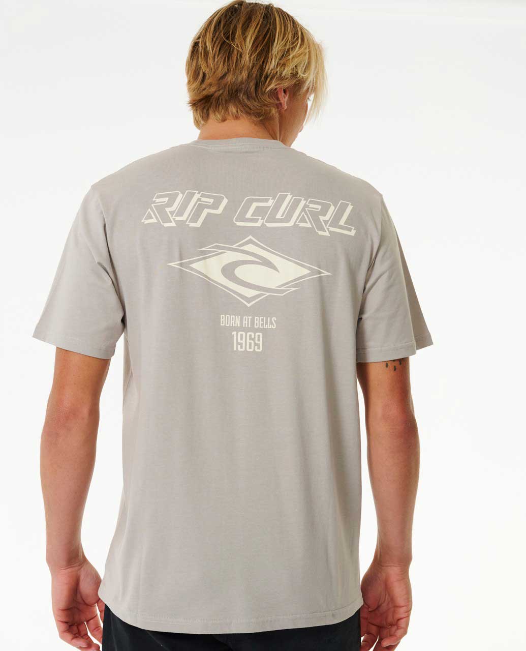 Ripcurl Fade Out Icon Tee Stone