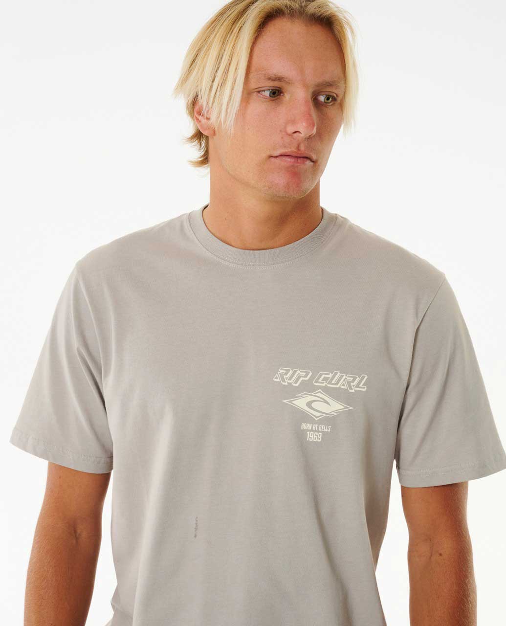 Ripcurl Fade Out Icon Tee Stone