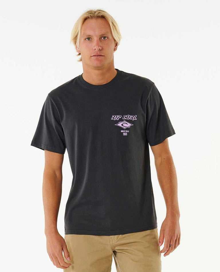 Ripcurl Fade Out Icon Tee Black/Purple