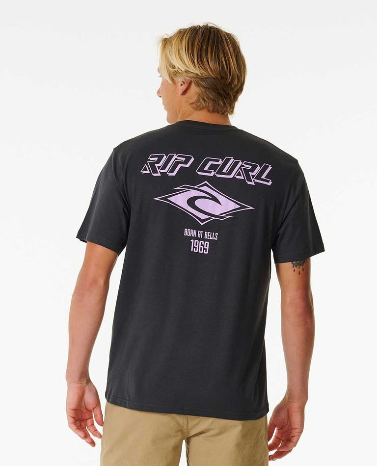 Ripcurl Fade Out Icon Tee Black/Purple
