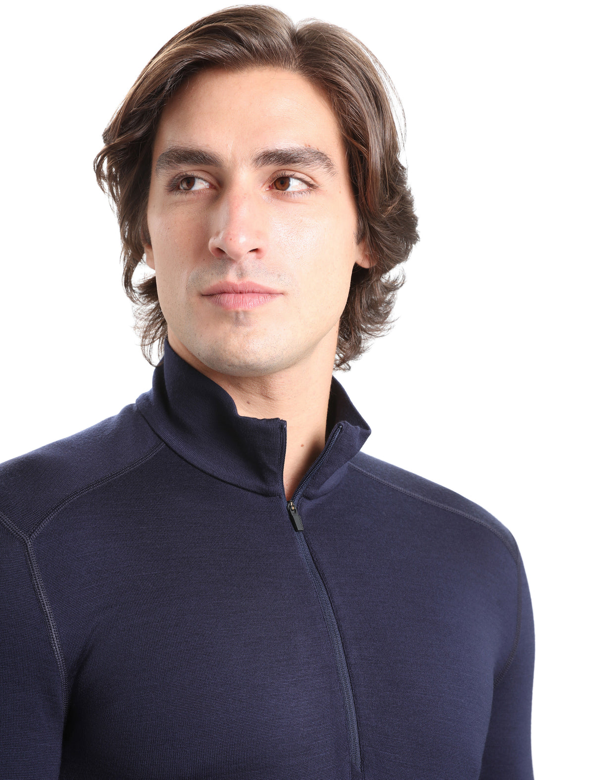 Icebreaker Men's Merino 260 Tech Long Sleeve Half Zip Thermal Top Midnight Navy