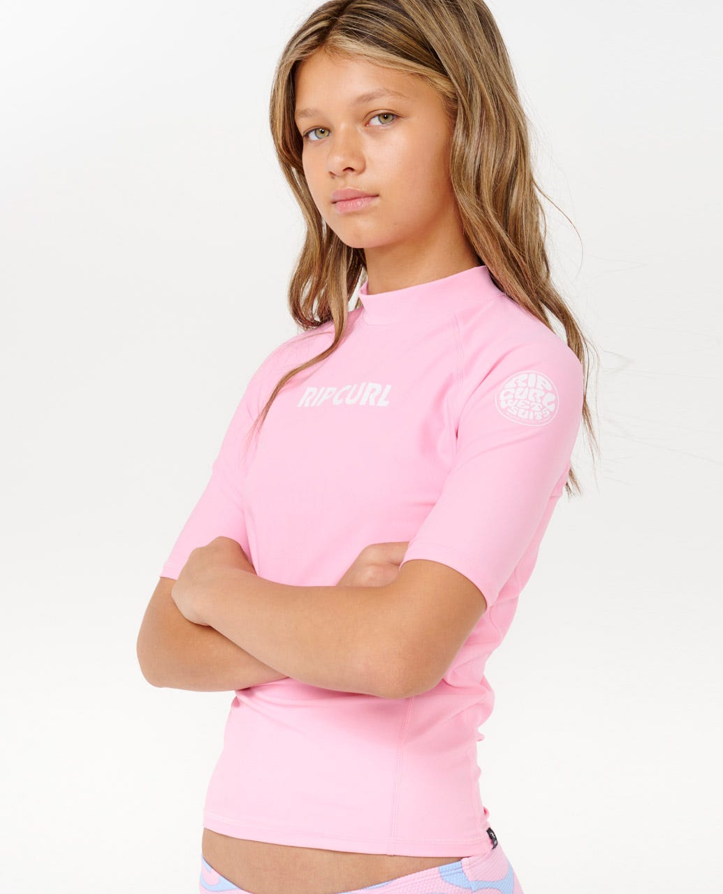 Classic Surf Short Sleeve Rash Vest - Girls (8-16 years)
