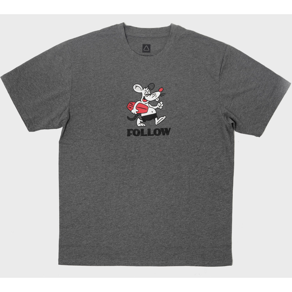 Follow Never You Mind Tee Grey Heather