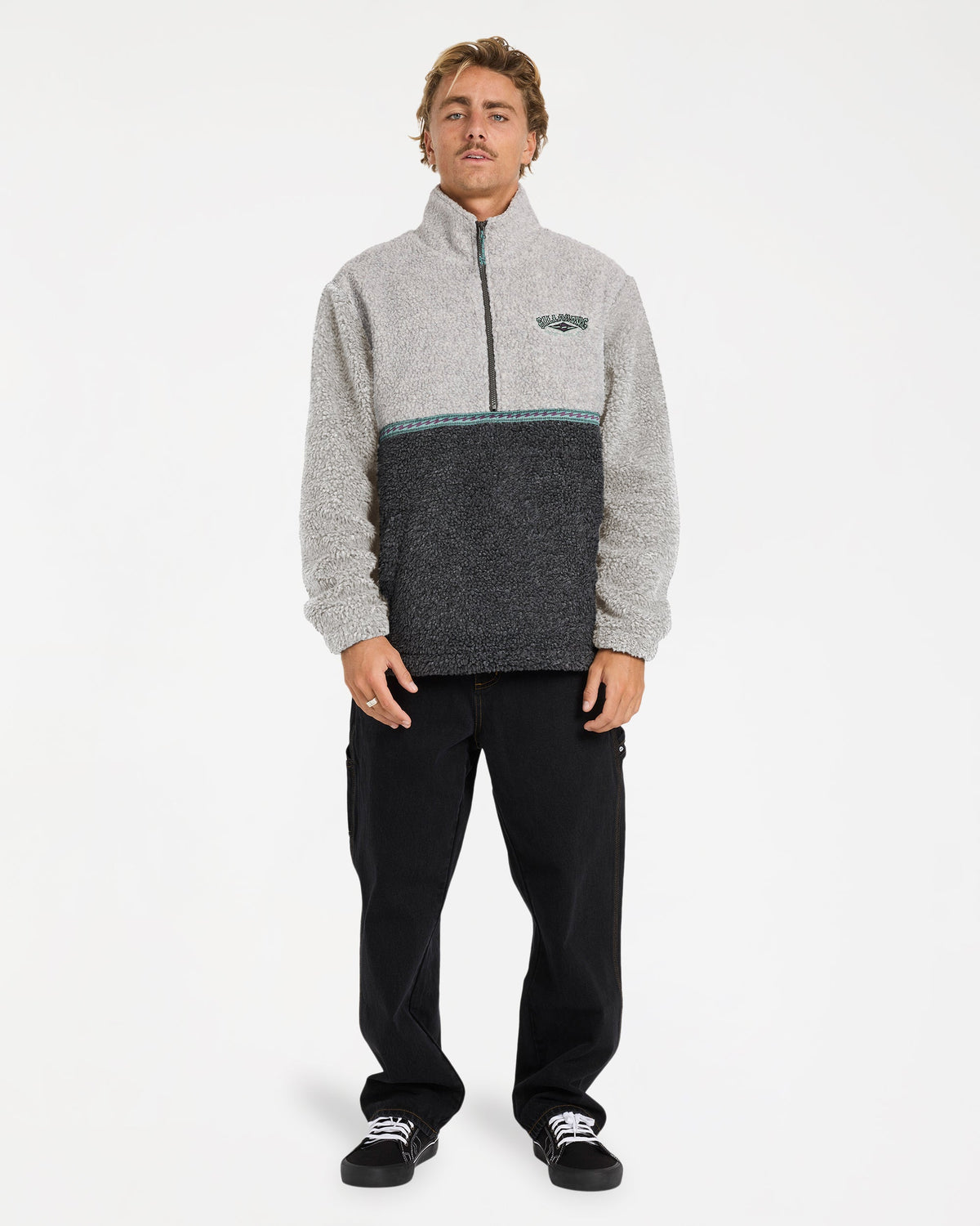Mens Tombstone Half Zip Fleece Pullover