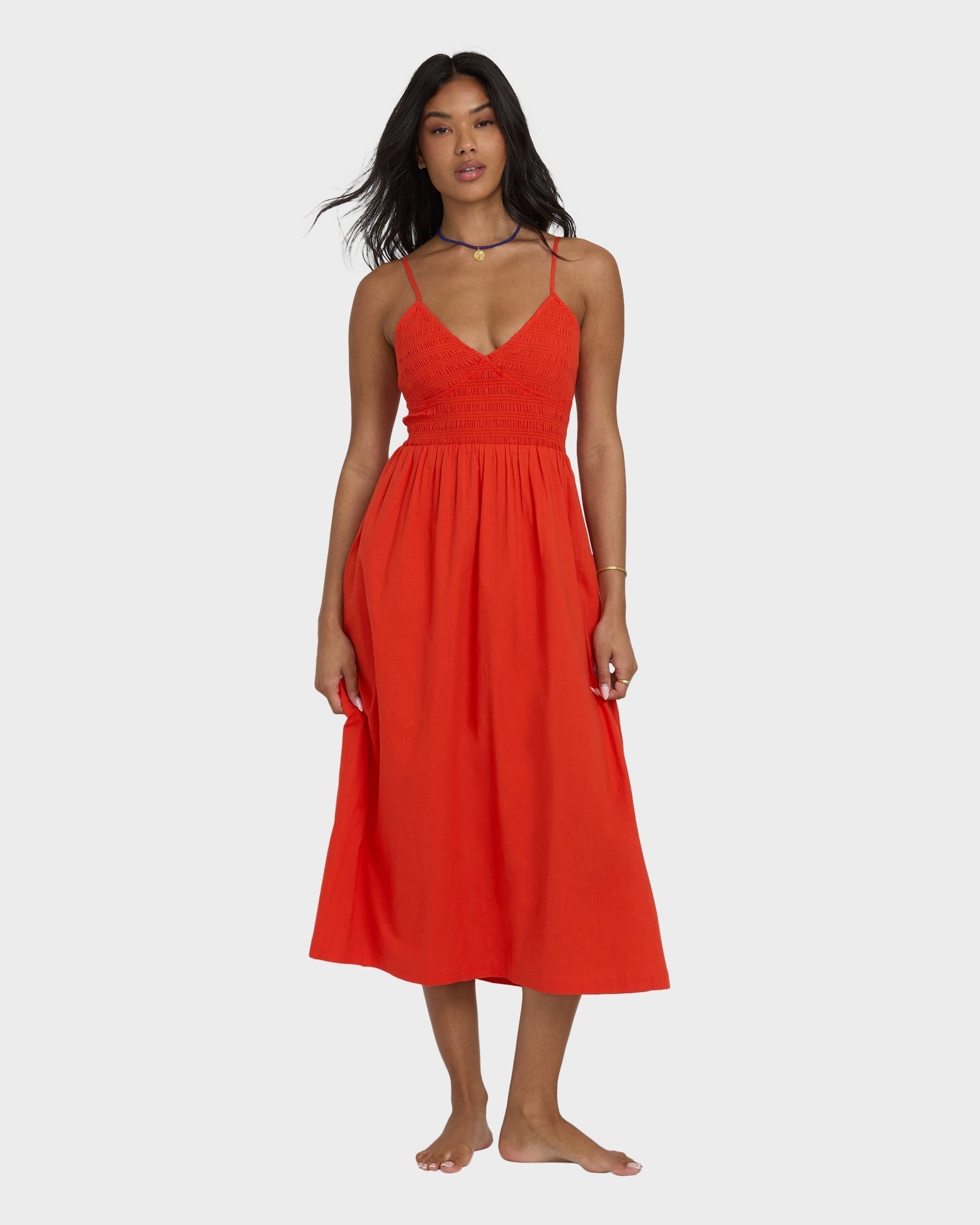 open lace back dress Womens Such A Trip Midi Dress