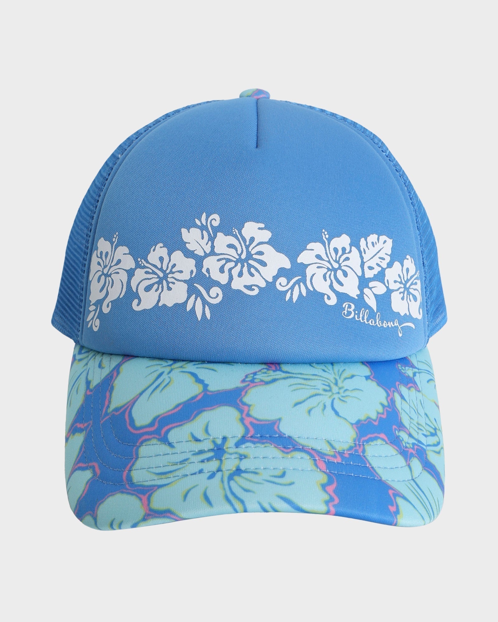 Girls 6-14 Happy Hibiscus Trucker Cap
