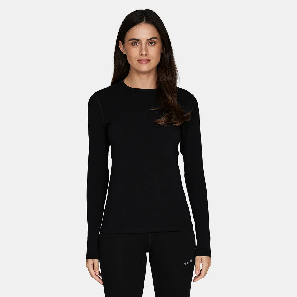 Womens Heavyweight Grid Fleece Crew Base Layer