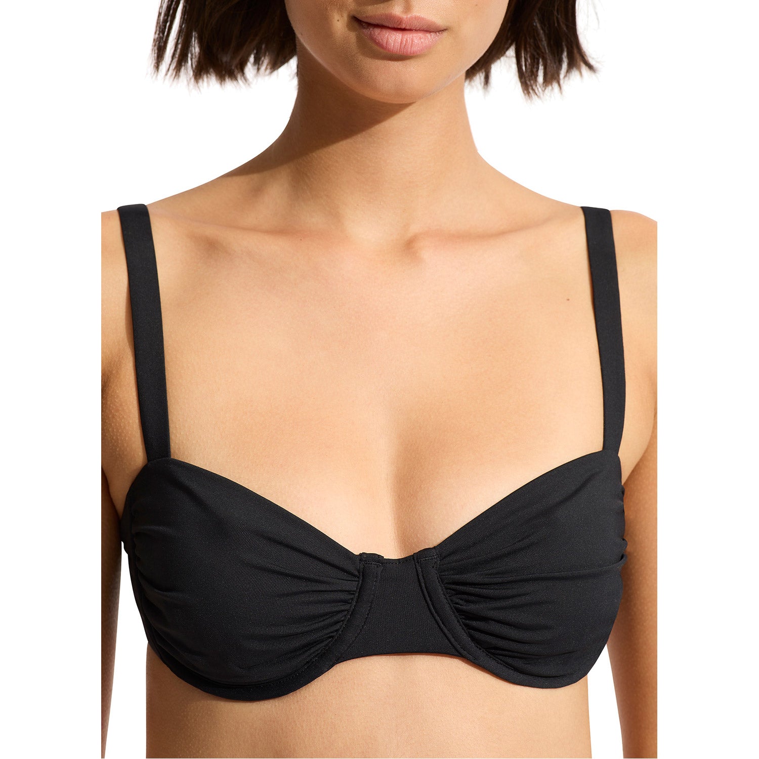 Ruched Underwire Bikini Top
