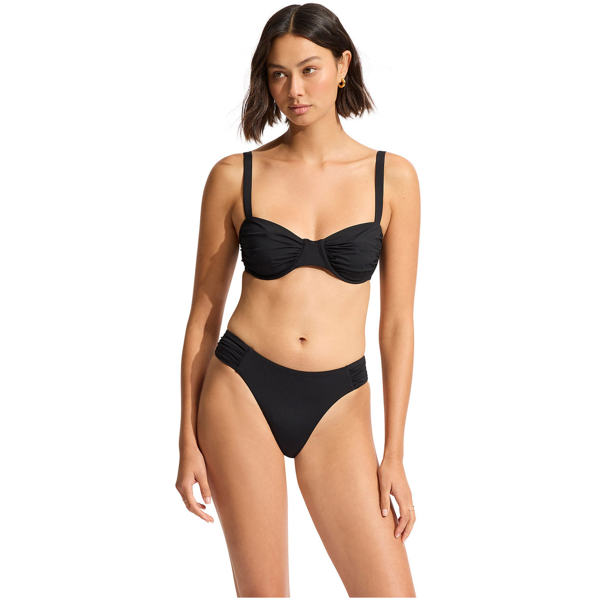 Ruched Underwire Bikini Top