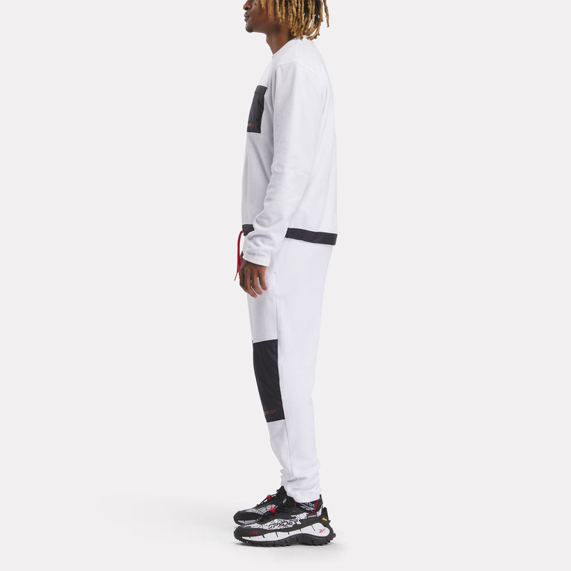 Unisex Spyder X Reebok Mens Lounge Crew Fleece Jacket