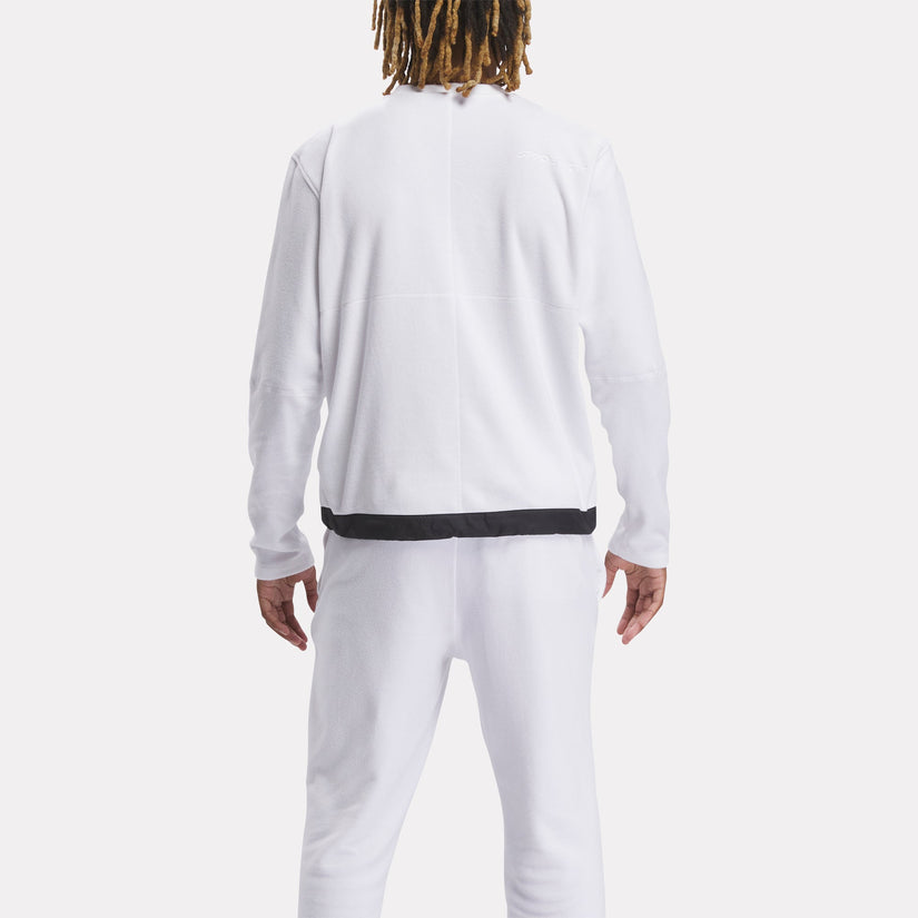 Unisex Spyder X Reebok Mens Lounge Crew Fleece Jacket