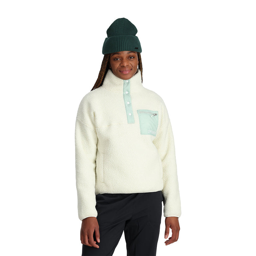 Womens Cloud Pullover Fleece Jacket