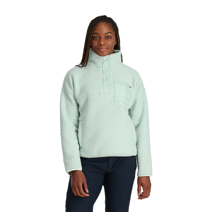Womens Cloud Pullover Fleece Jacket