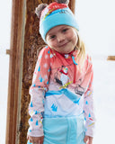 Little Girls Reflect Half Zip T-Neck