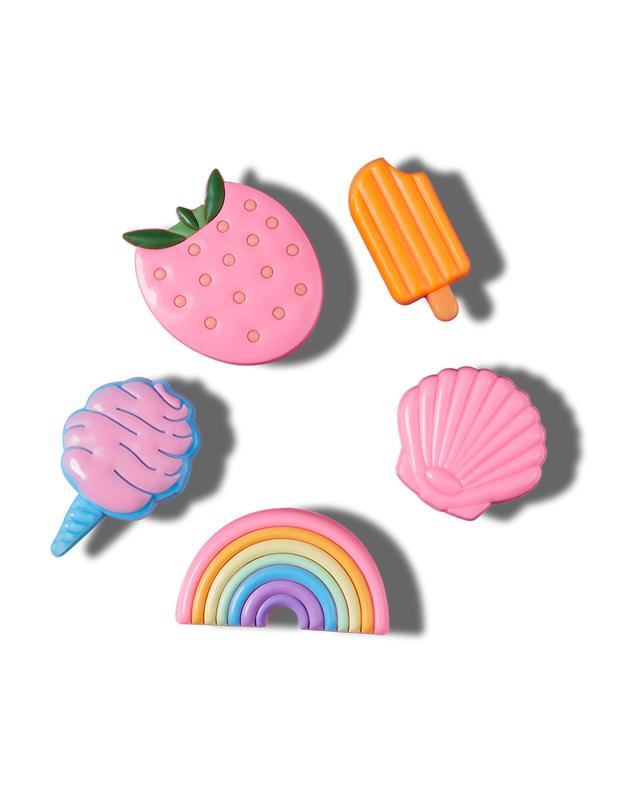 Pastel Pool Party 5pk Shoe Charms 

