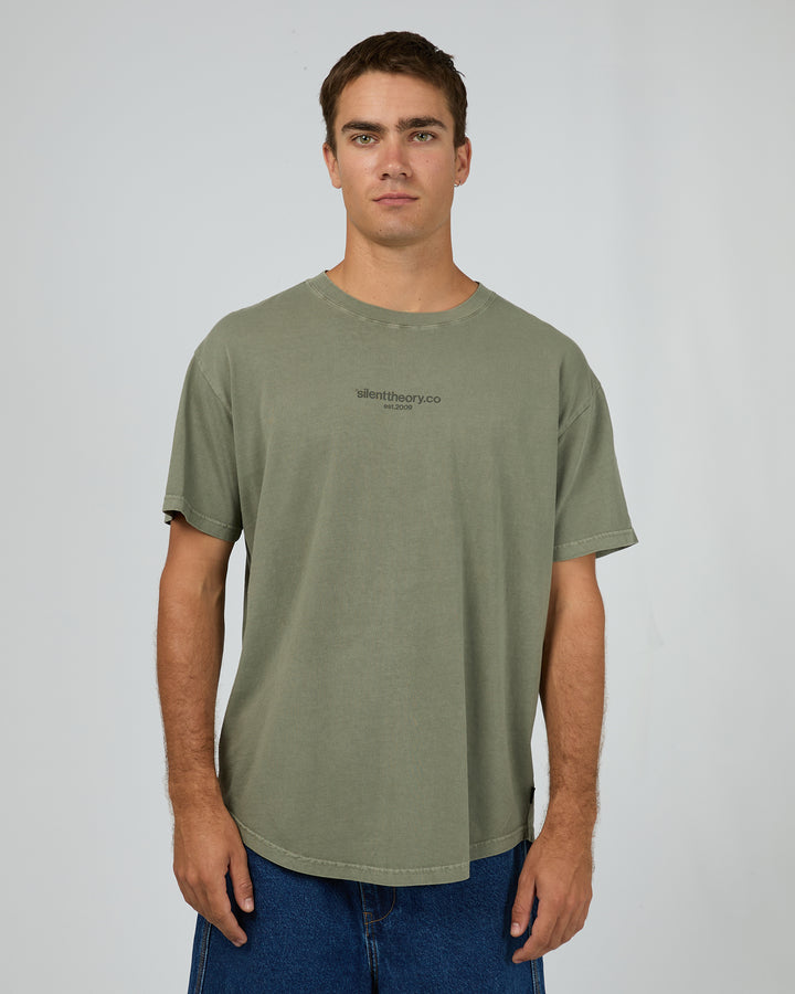 Fade Scoop Tee Olive