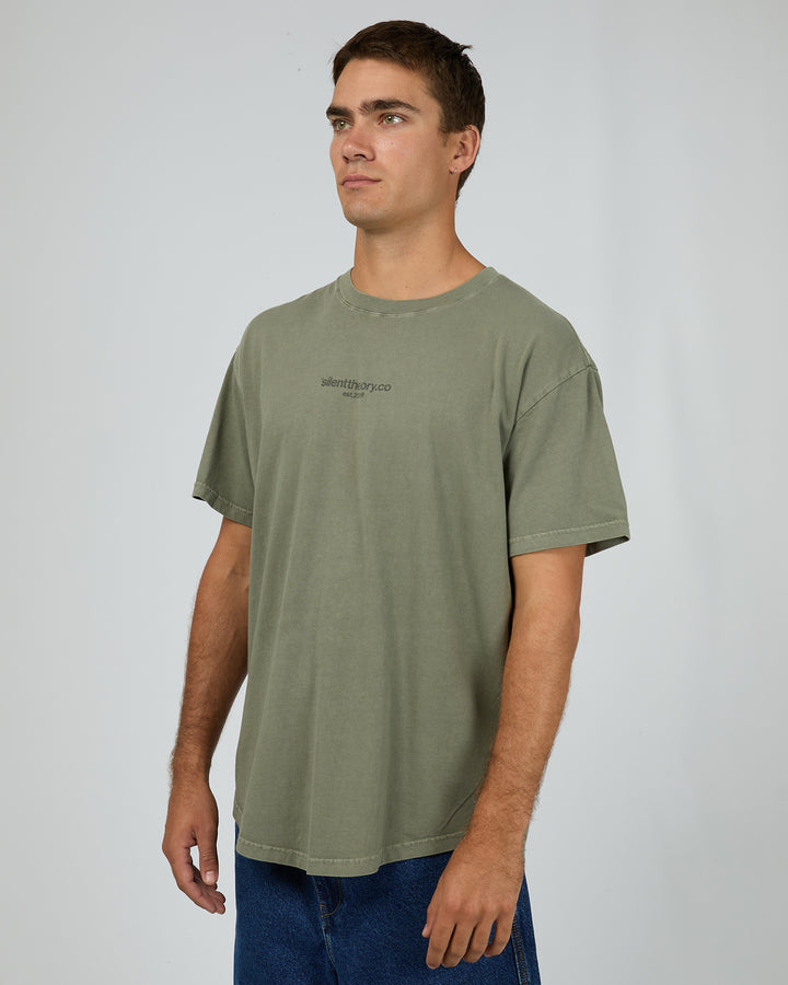 Fade Scoop Tee Olive