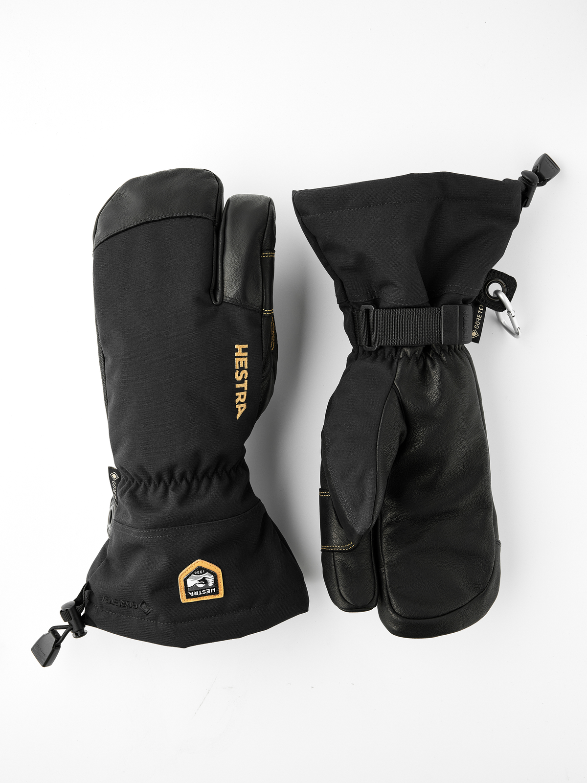 Army Leather Gore-Tex 3 Finger Ski Gloves