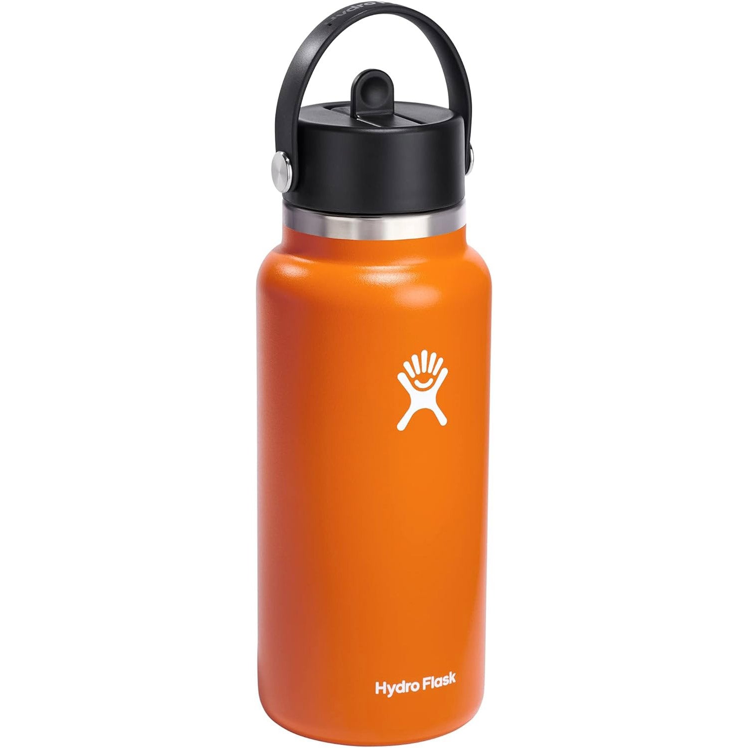 Hydration 32oz Wide Mouth Flex Straw Cap Insulated Water Bottle
