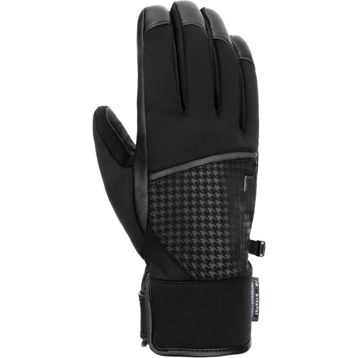 Reusch Mara R-Tex XT Ladies Ski Glove Black/Pied De Poule