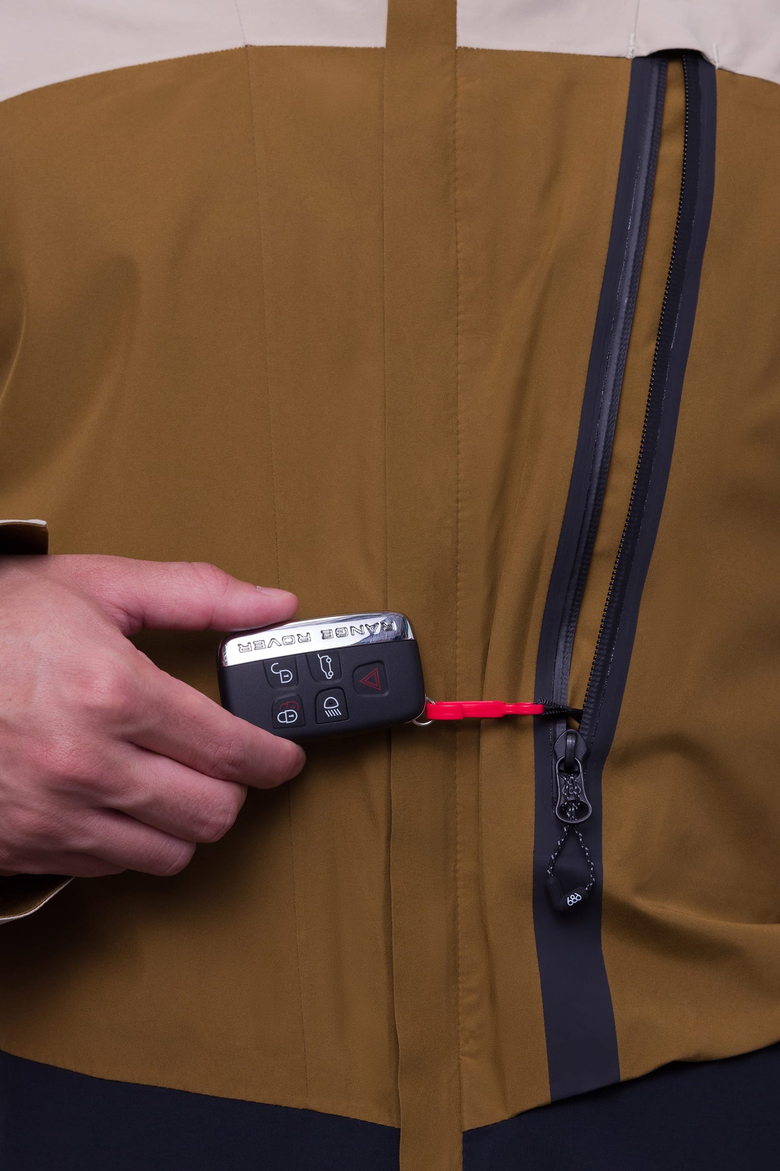 686 Mens Gore-Tex GT Shell Jacket Putty Colourblock 