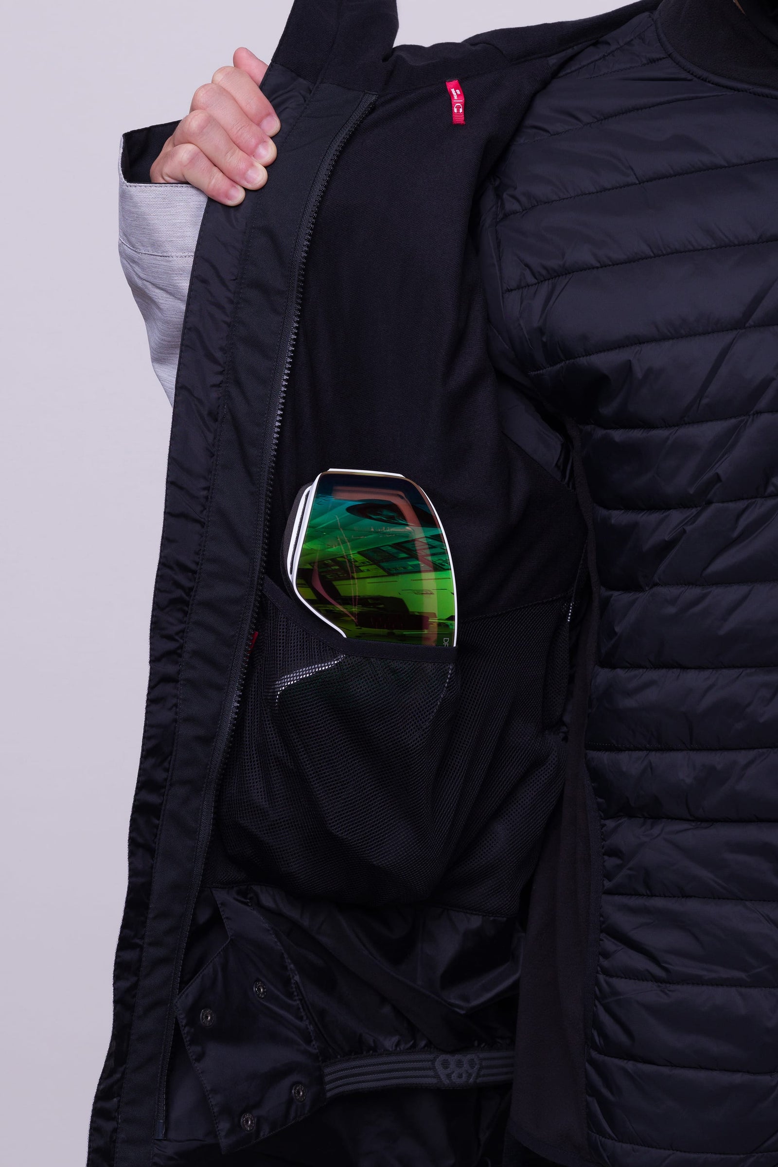 686 Mens Smarty 3-in-1 Form Jacket White Heather  Colourblock