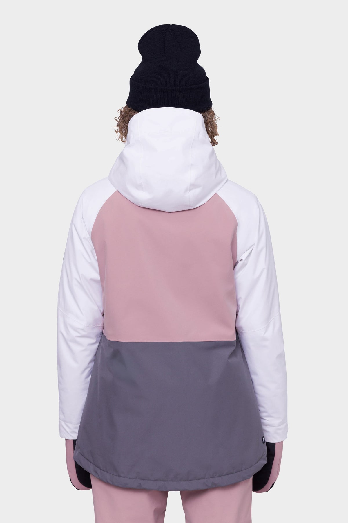 686 Womens Gore-Tex Willow Jacket White Dusty Mauve Rhino Grey