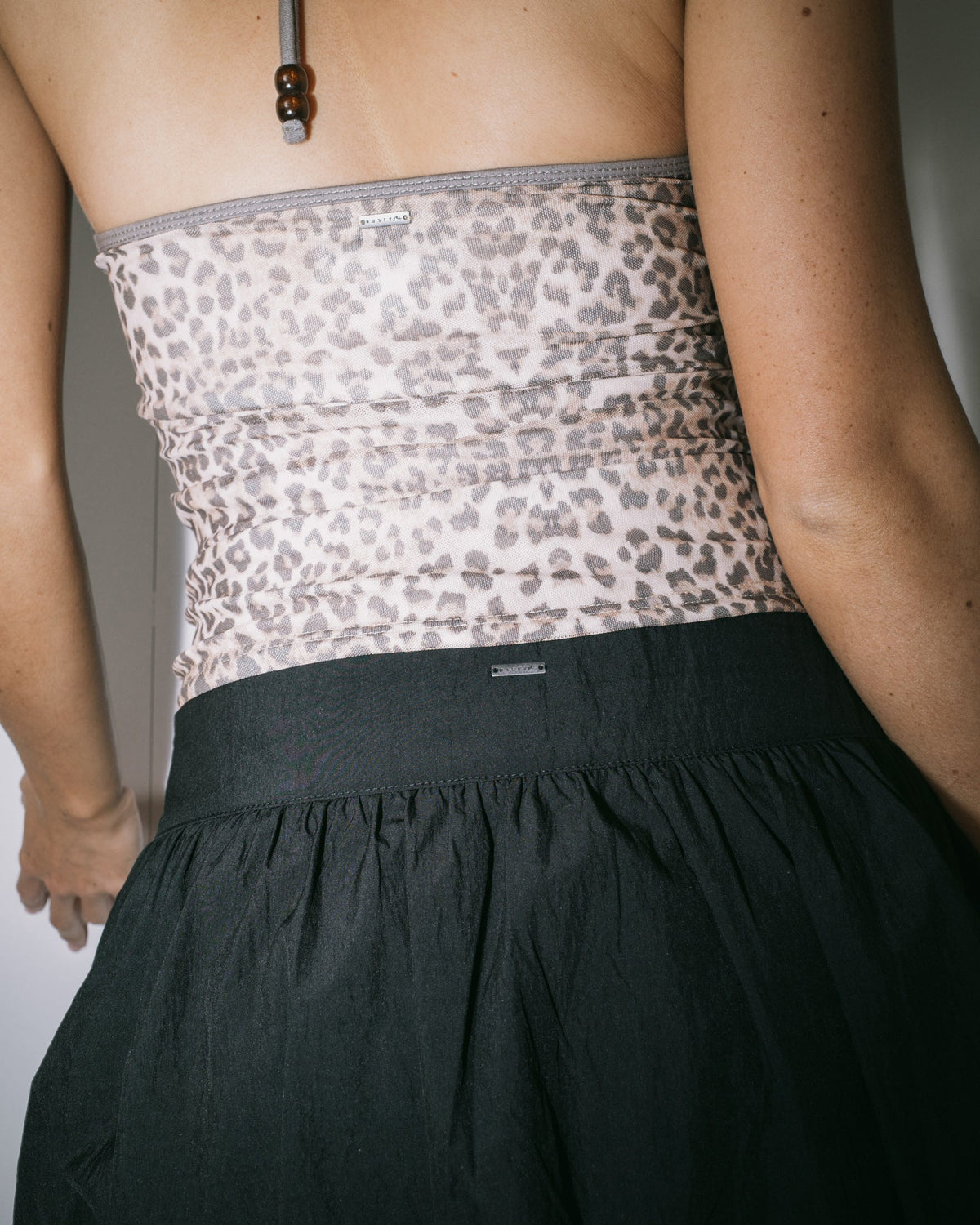 Brat Bubble Hem Mini Skirt