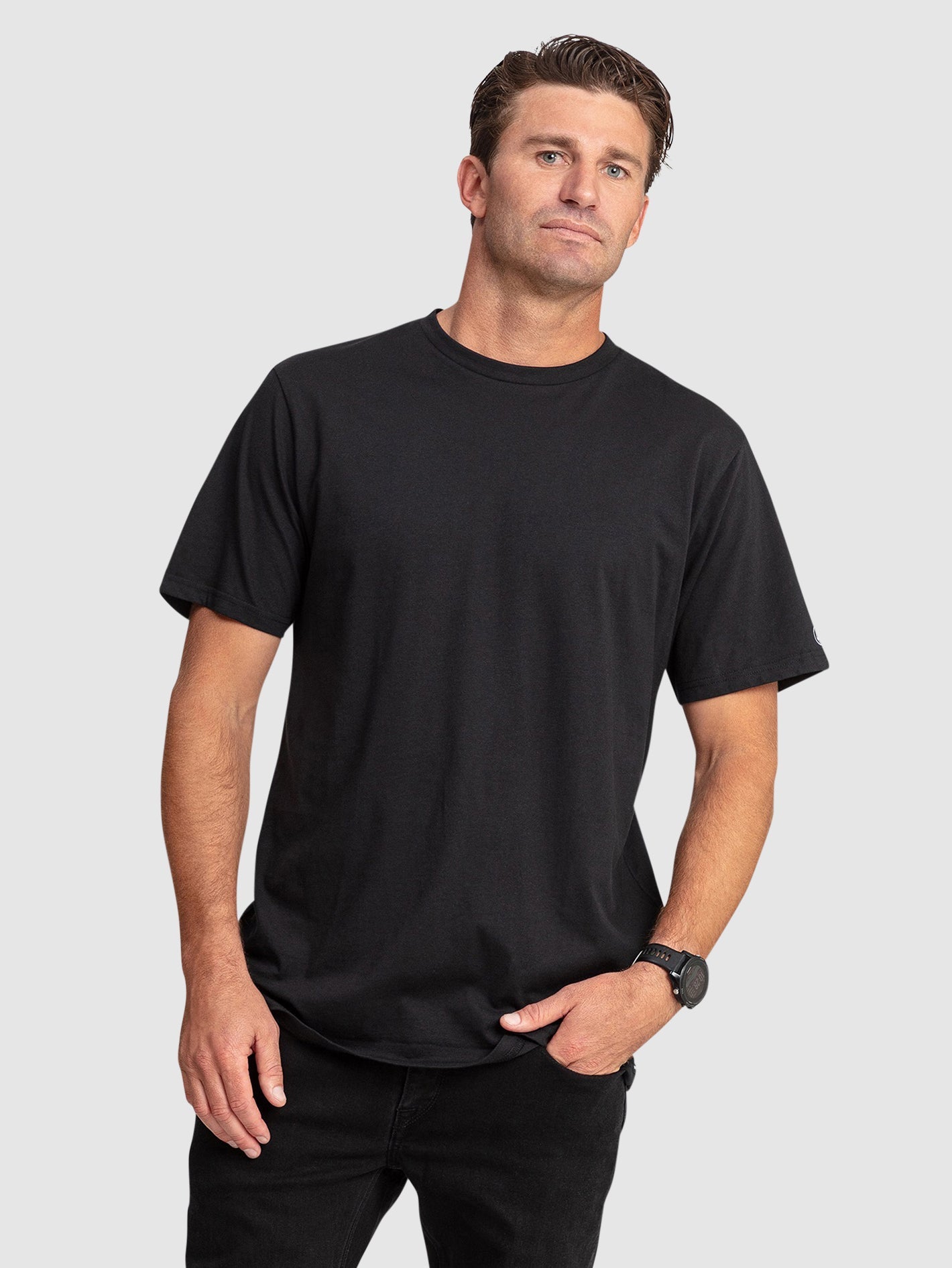 Aus Solid Short Sleeve Tee Shirt