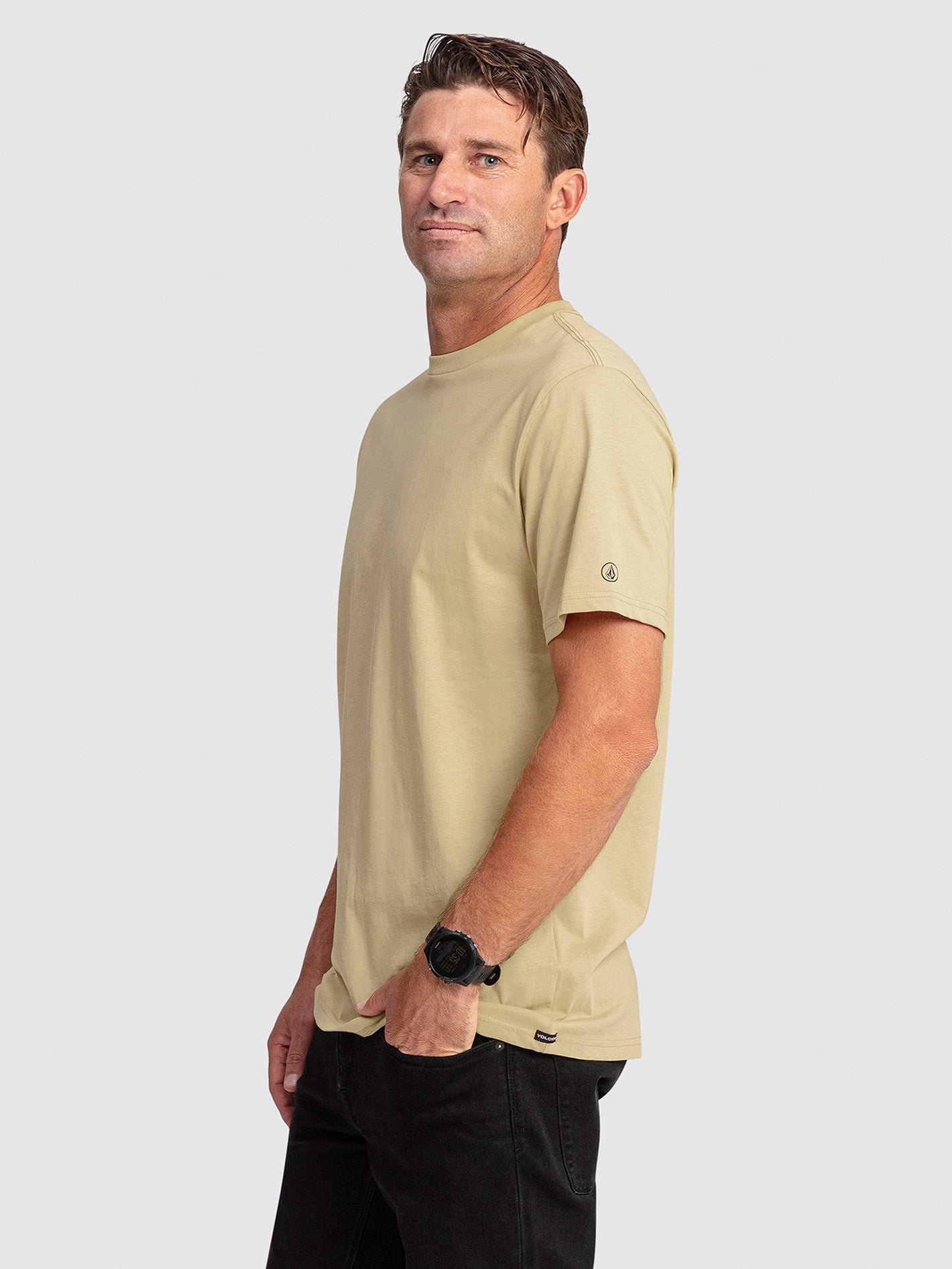 Aus Solid Short Sleeve Tee Shirt