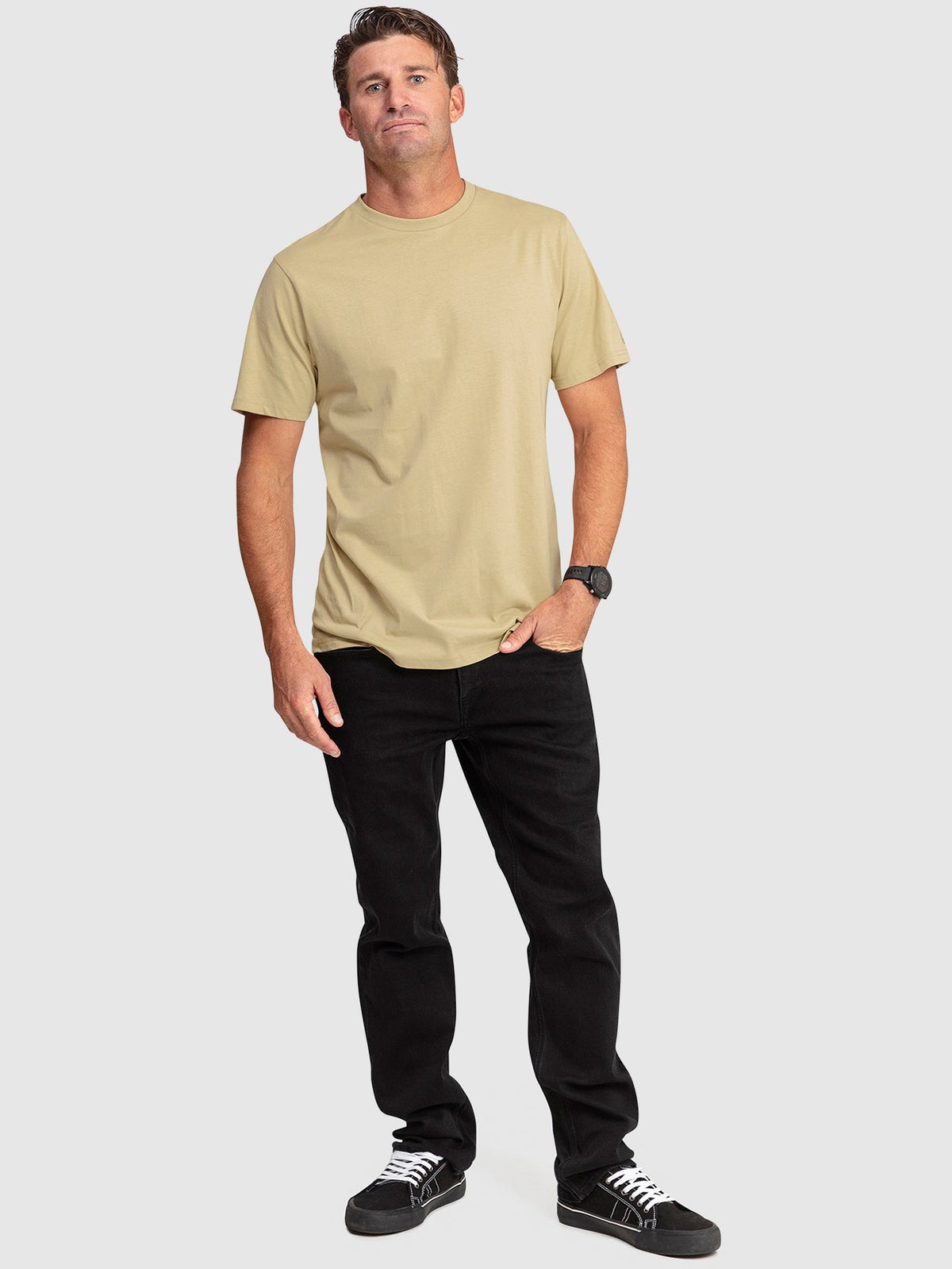 Aus Solid Short Sleeve Tee Shirt