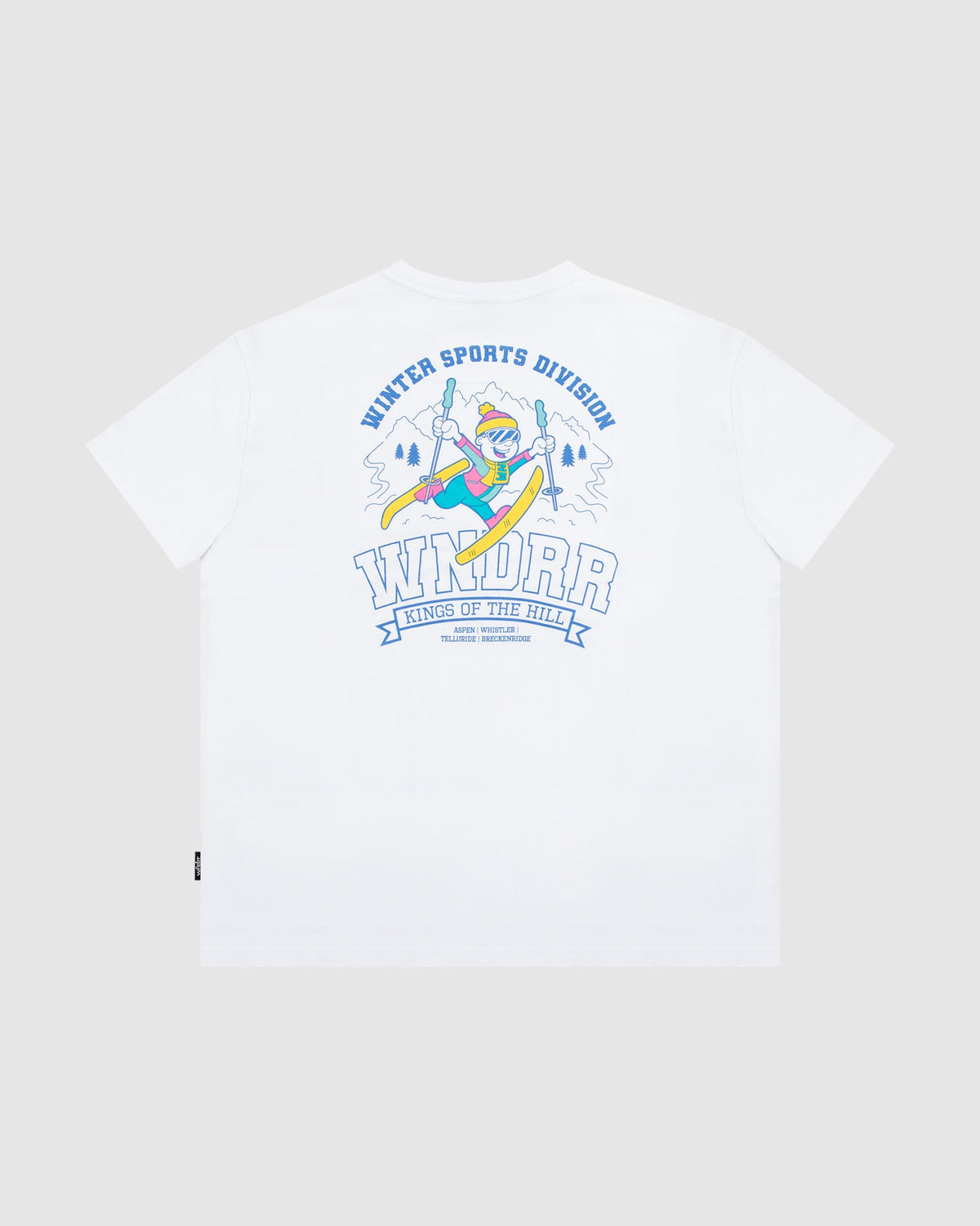 WINTER SPORTS BOX FIT TEE - WHITE