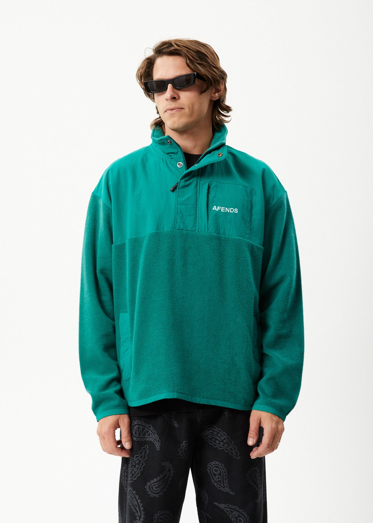 Intergalactic Fleece Pullover Emerald
