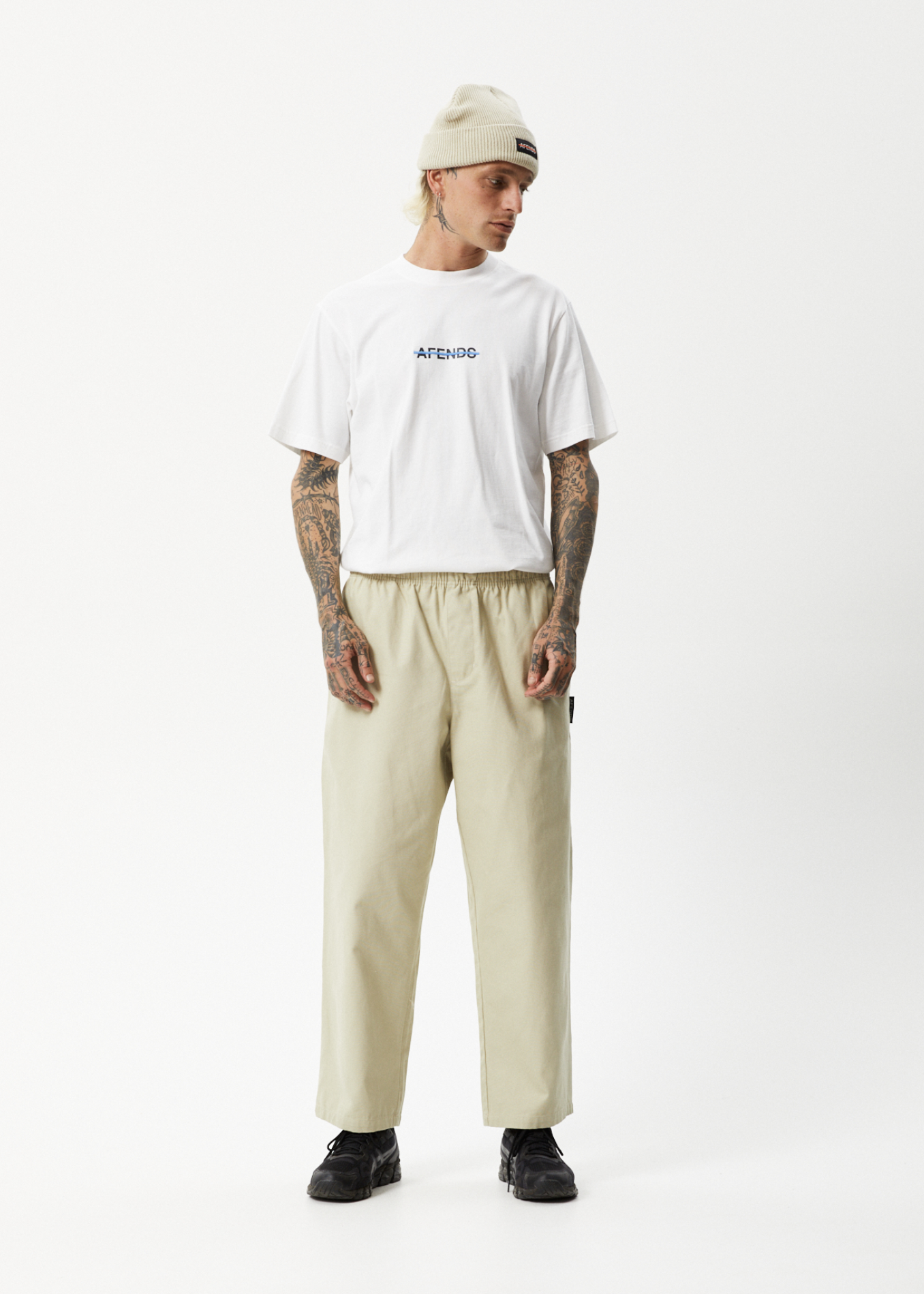 Ninety Eights Elastic Waist Pants Cement