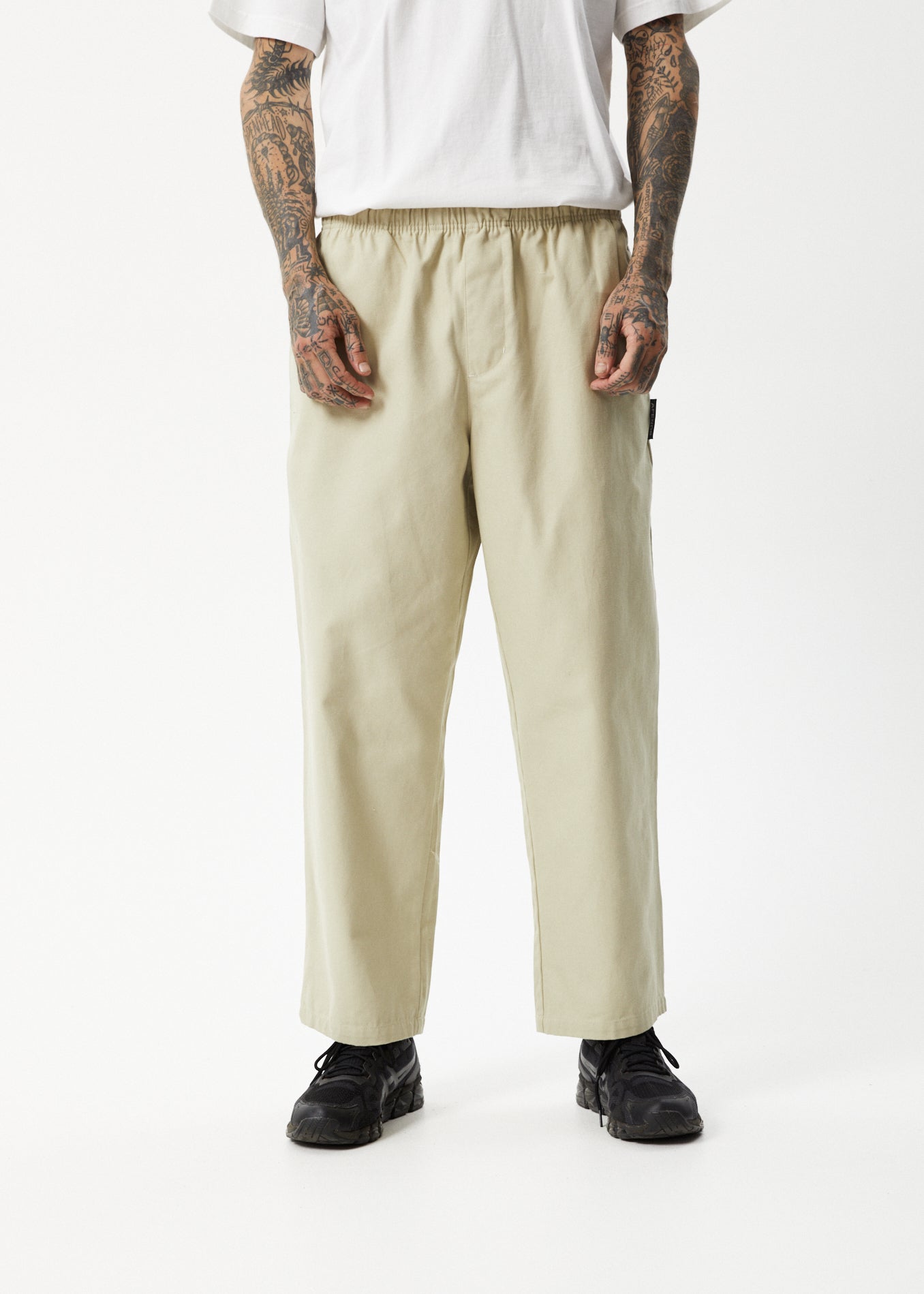 Ninety Eights Elastic Waist Pants Cement