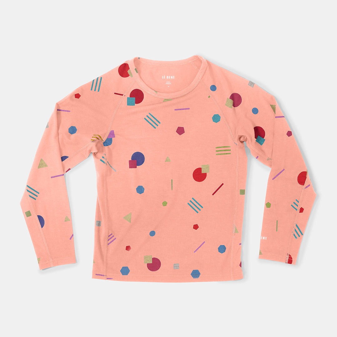 Kids Confetti Midweight Raglan Base Layer