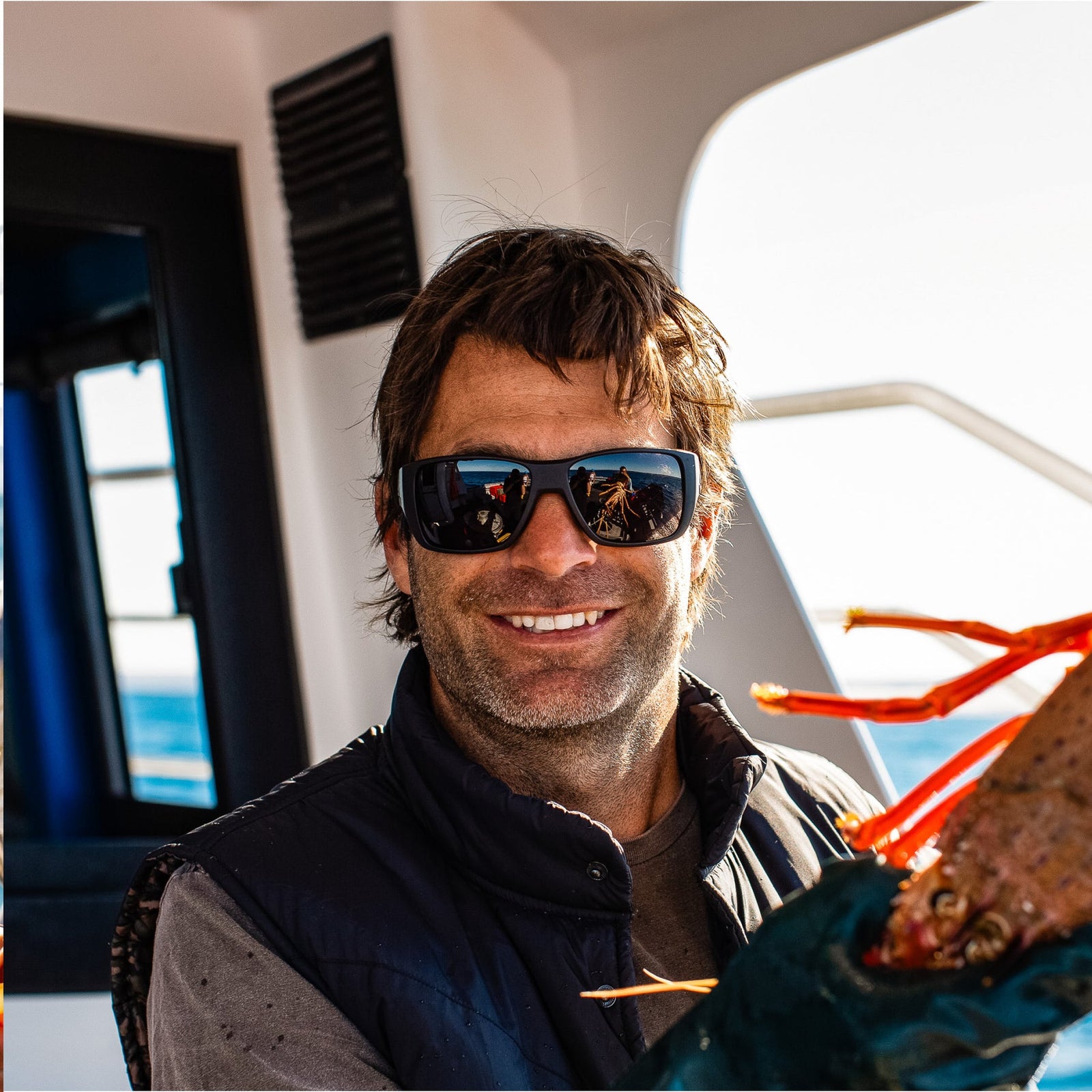 Coastin - Black Woodland Matte / L.I.T. Mirror Blue Polar