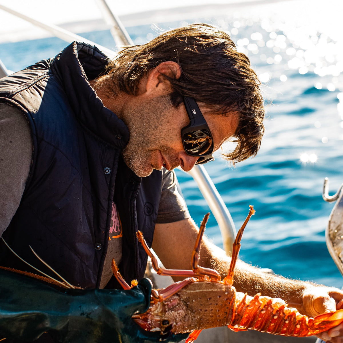 Coastin - Black Woodland Matte / L.I.T. Mirror Blue Polar